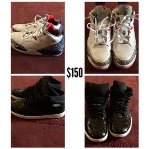 Two pairs of Air Jordans